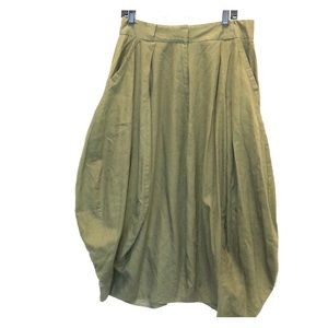 Size 8 Forest Green Lagenlook skirt